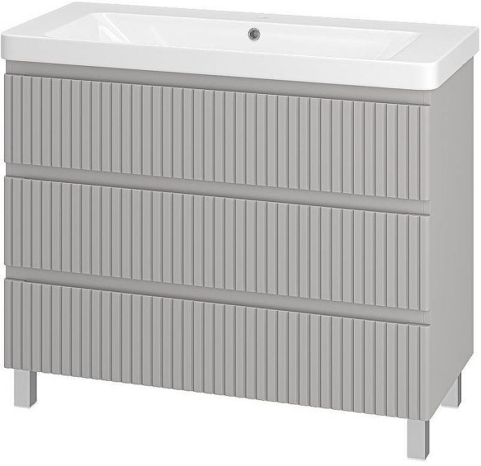 Тумба с раковиной Brevita Victory 105 УТ000023622 Серый шелк