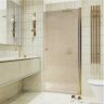 Душевая дверь Maybah Glass MGD-811-3 900x1980 на монопетле Золото стекло бронзовое матовое