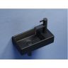 Умывальник CERAMICANOVA Element подвесной прямоугольный (чаша слева, отверстие под смеситель справа) цвет чёрный матовый CN6051LMB