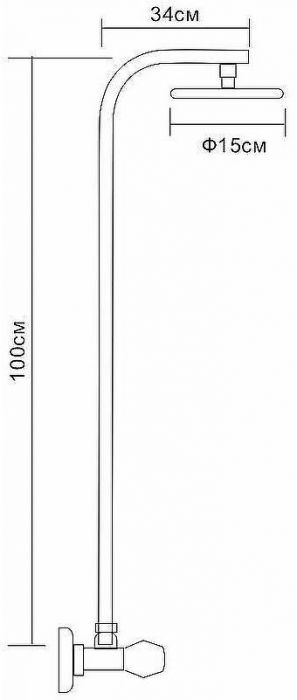 Душевая система D-Lin D10A19 Хром