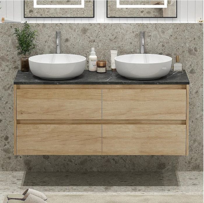 Тумба под раковину BelBagno Kraft 120 KRAFT-1200-4C-SO-2-RNN подвесная Rovere Nebrasca Nature