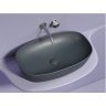 Умывальник CERAMICANOVA Element чаша накладная овальная (цвет Темный Антрацит Матовый) CN6049MDH