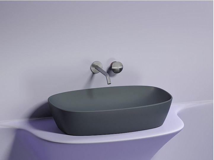 Умывальник CERAMICANOVA Element чаша накладная овальная (цвет Темный Антрацит Матовый) CN6049MDH Умывальник CERAMICANOVA Element чаша накладная овальная (цвет Темный Антрацит Матовый) CN6049MDH