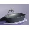 Умывальник CERAMICANOVA Element чаша накладная овальная (цвет Темный Антрацит Матовый) CN6049MDH