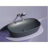 Умывальник CERAMICANOVA Element чаша накладная овальная (цвет Темный Антрацит Матовый) CN6049MDH