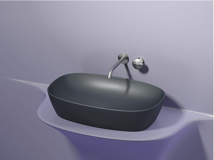 Умывальник CERAMICANOVA Element чаша накладная овальная (цвет Темный Антрацит Матовый) CN6049MDH Умывальник CERAMICANOVA Element чаша накладная овальная (цвет Темный Антрацит Матовый) CN6049MDH