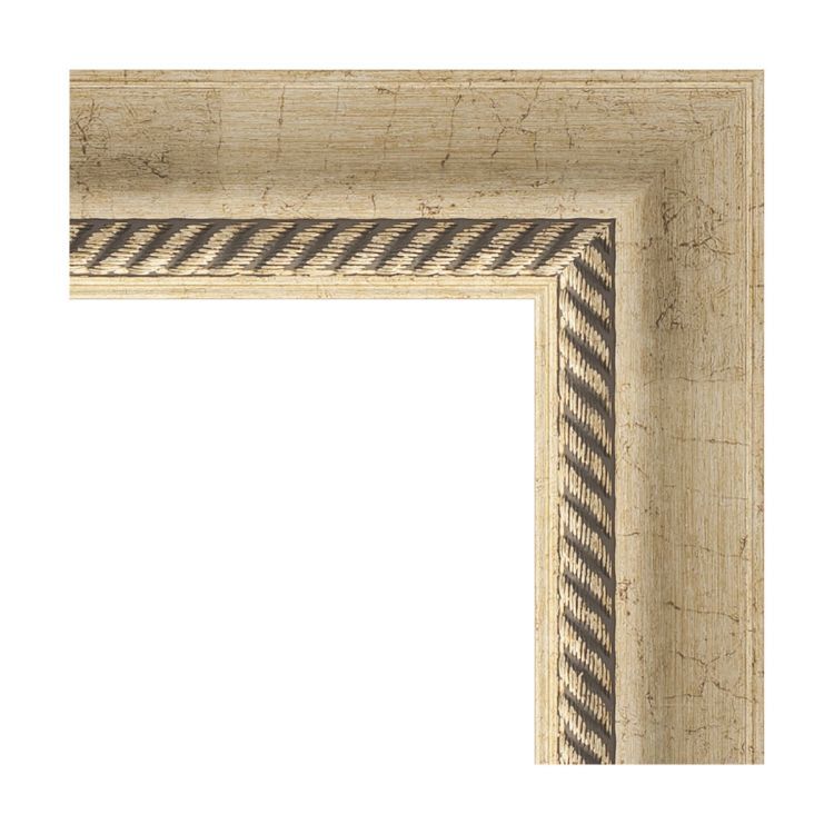 Зеркало EVOFORM EXCLUSIVE BY 1192 73x103 состаренное серебро с плетением 70 мм с фацетом в багетной раме Зеркало EVOFORM EXCLUSIVE BY 1192 73x103 состаренное серебро с плетением 70 мм с фацетом в багетной раме