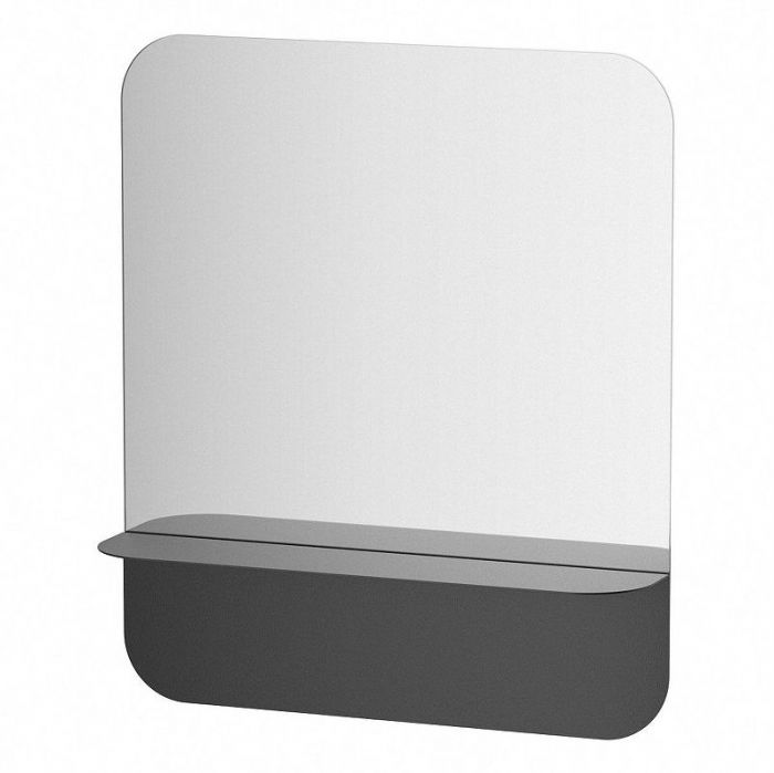 Зеркало Evoform Shadow 50х70 BY 0552 с металлической полочкой - Черный цвет