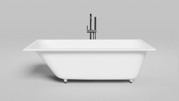 Ванна из искусственного камня Salini Orlanda Kit 170х70 102111G Белая глянцевая