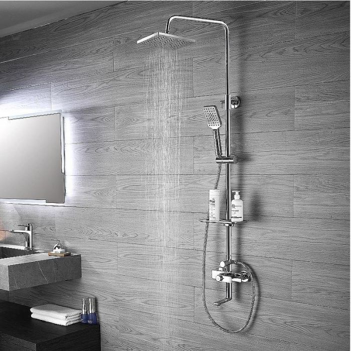 Душевая система Rossinka RS50-46 с термостатом Хром