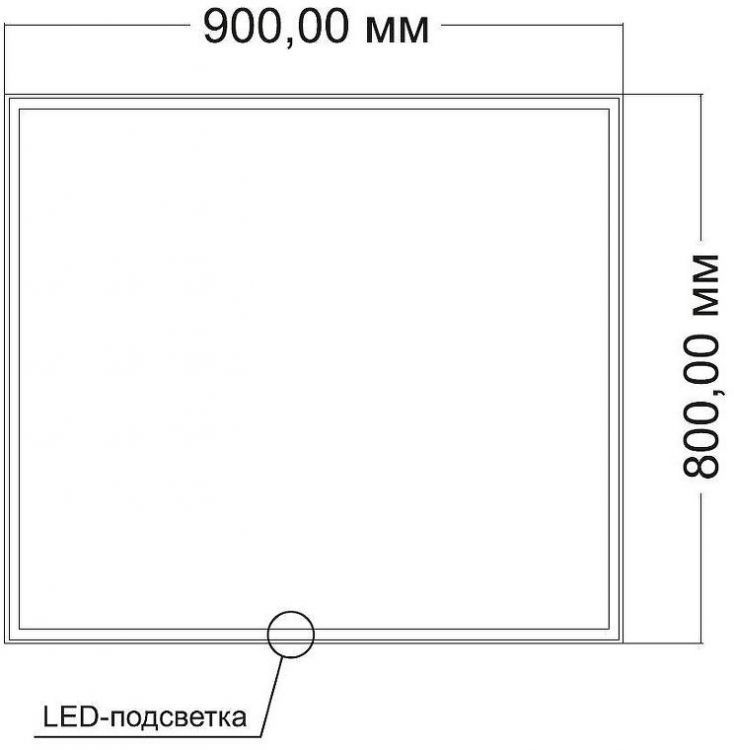 Зеркало Vincea 90 VLM-3VN9008-2 с подсветкой с сенсорным выключателем с подогревом и диммером Зеркало Vincea 90 VLM-3VN9008-2 с подсветкой с сенсорным выключателем с подогревом и диммером