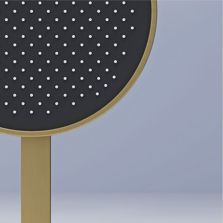 Душевой комплект SANCOS Space встраиваемый c термостатическим смесителем, цвет брашированное золото , SC3006BG Душевой комплект SANCOS Space встраиваемый c термостатическим смесителем, цвет брашированное золото , SC3006BG