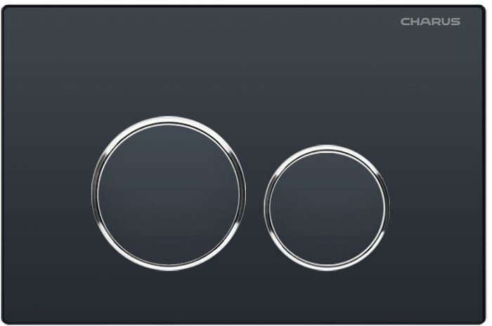 Клавиша смыва Charus Spazio FP.330.DW.01 цвет Черный матовый