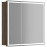 Зеркальный шкаф SANCOS для ванной комнаты SANCOS Mirror 890x150х740 мм, с LED подсветкой, цвет дуб чарльстон, MI90ECH