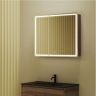 Зеркальный шкаф SANCOS для ванной комнаты SANCOS Mirror 890x150х740 мм, с LED подсветкой, цвет дуб чарльстон, MI90ECH