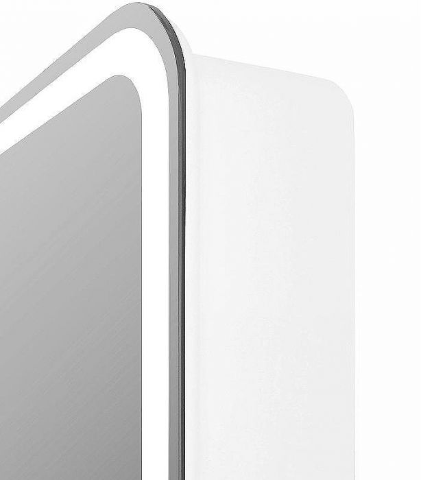 Зеркальный шкаф Reflexion Circle 800х800 RF2110SR с подсветкой Белый матовый
