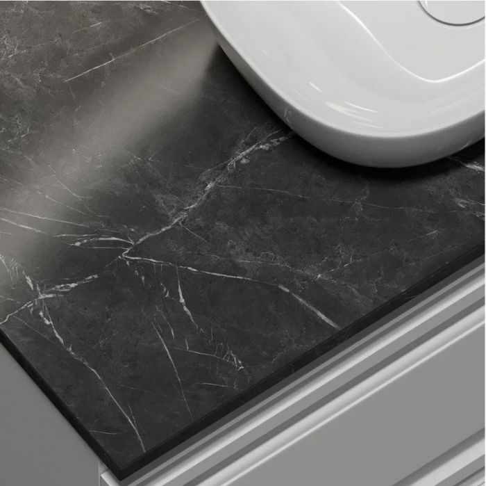 Столешница для ванной комнаты SANCOS 1000х460 с отверстием под смеситель, цвет black sky, артикул TT100A1X, TT100A1X