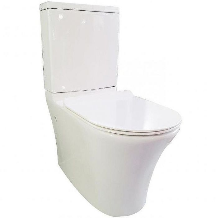 Унитаз компакт Bravat Pura CX21214UW-P-ENG без бачка и сиденьем микролифт