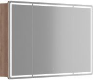 Зеркальный шкаф Sancos Mirror 120 MI120EG с подсветкой Дуб галифакс натуральный