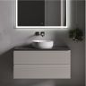Тумба подвесная SANCOS Snob R, Beige Soft 995х445х500, под столешницу без отверстия под смеситель, цвет Black Sky, SNR100CE