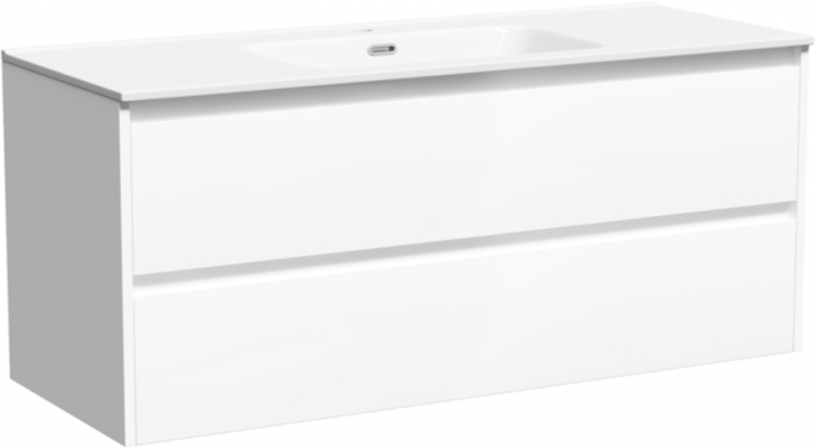 Тумба подвесная SANCOS под раковину Libra, белый глянец 1190х450х500 мм, LB120-1W