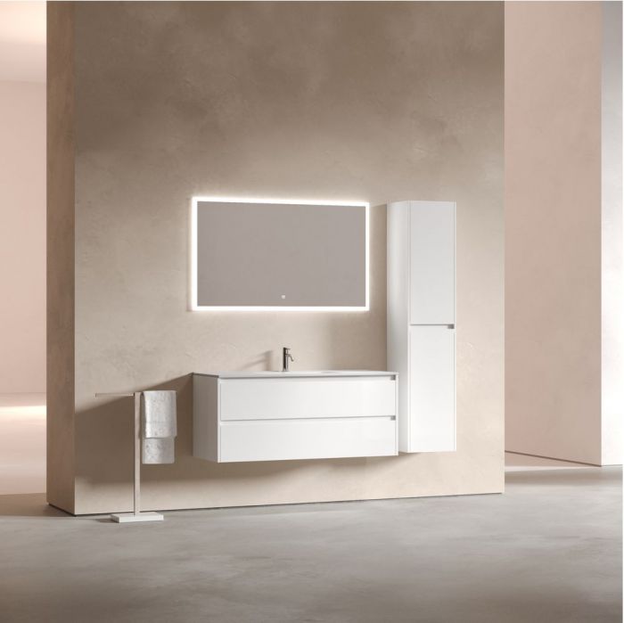 Тумба подвесная SANCOS под раковину Libra, белый глянец 1190х450х500 мм, LB120-1W