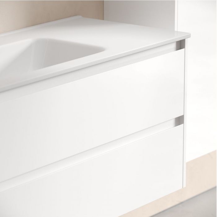 Тумба подвесная SANCOS под раковину Libra, белый глянец 1190х450х500 мм, LB120-1W