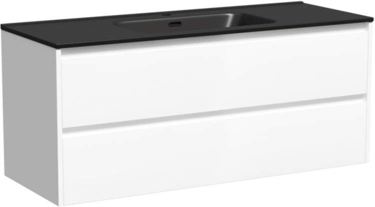 Тумба подвесная SANCOS под раковину Libra, белый глянец 1190х450х500 мм, LB120-1W