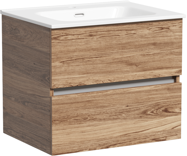 Тумба подвесная SANCOS под раковину Urban, дуб чарльстон 590х450х550, UR60ECH
