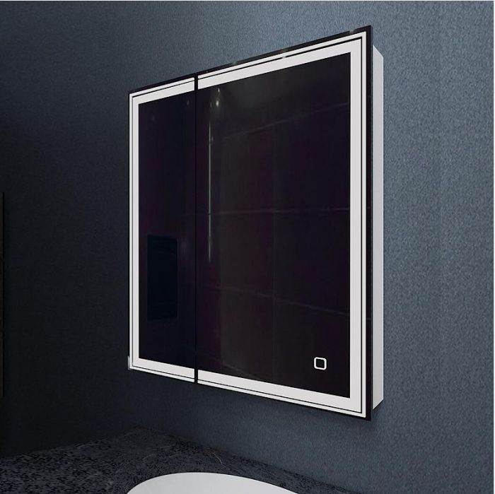 Зеркальный шкаф Mixline Мелис 70 R 547080 с подсветкой цвет Белый