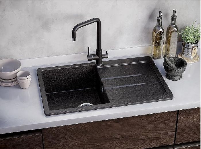 Смеситель для кухни Ulgran Classic U-019-342 Графит