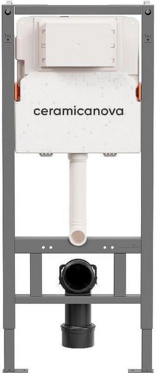 Инсталляция Ceramicanova Balance CN121002CH для унитаза с клавишей смыва Хром глянцевый