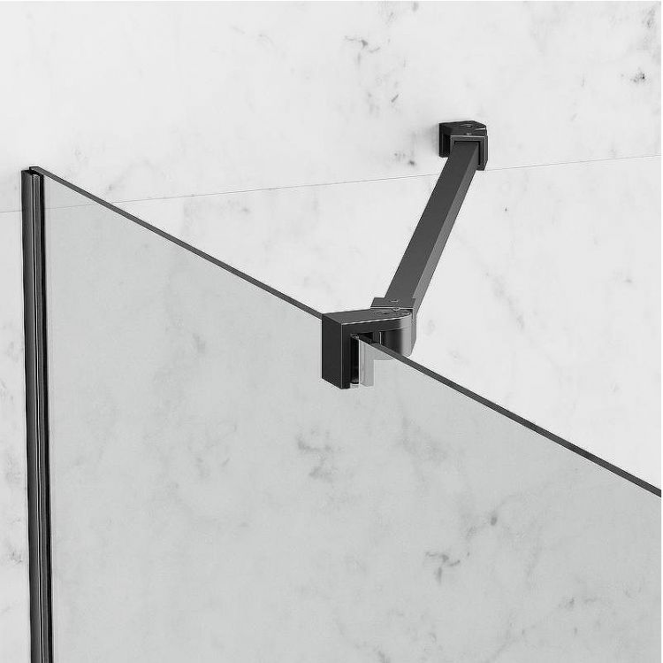 Душевая перегородка Berges Sky Black 120х200 064006 профиль Черный матовый стекло прозрачное Душевая перегородка Berges Sky Black 120х200 064006 профиль Черный матовый стекло прозрачное