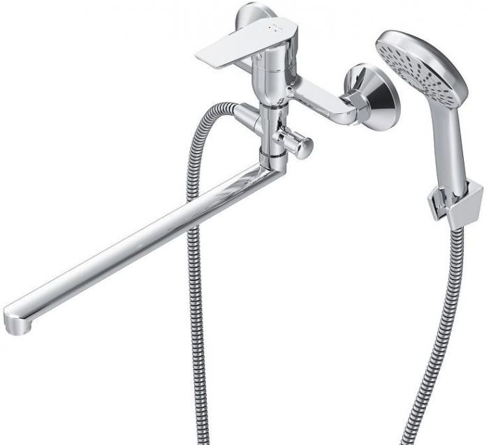 Смеситель для ванны AM.PM Gem F90A90100 универсальный Хром