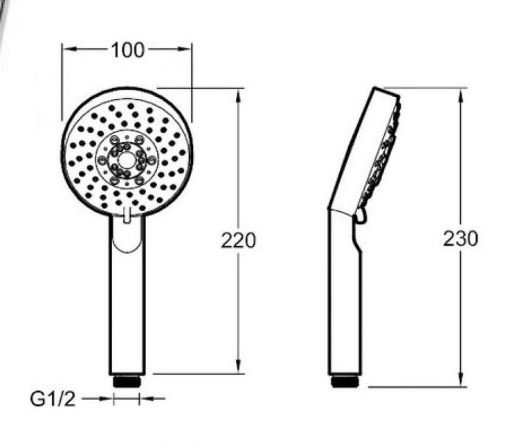 Душ ручной Jacob Delafon Brive E21756-CP