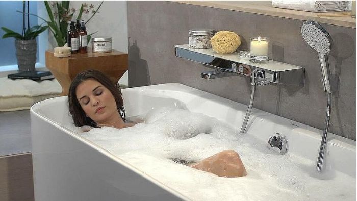 Смеситель для ванны Hansgrohe ShowerTabletSelect 13183000 с термостатом Хром