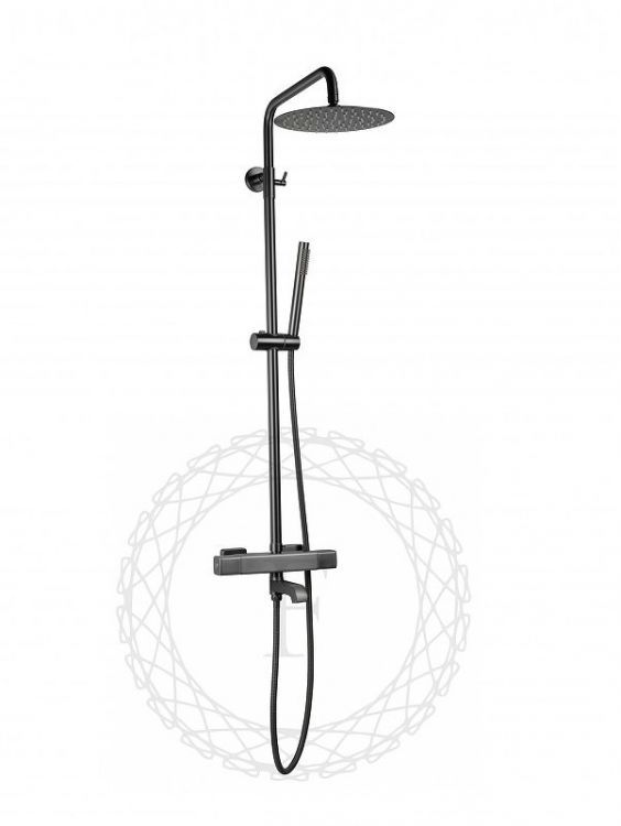 Душевая система FILARETE FL2050BG с термостатом цвет Графит