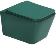 Унитаз SantiLine SL-5007G подвесной Зеленый матовый с сиденьем Микролифт