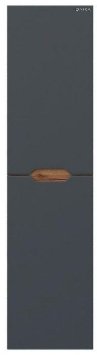 Шкаф пенал Onika Айленд 30 403085 подвесной цвет Дуб крафт золотой Графит