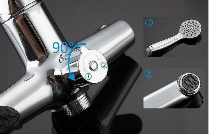 Смеситель для ванны Gappo G35 G2235 универсальный Хром