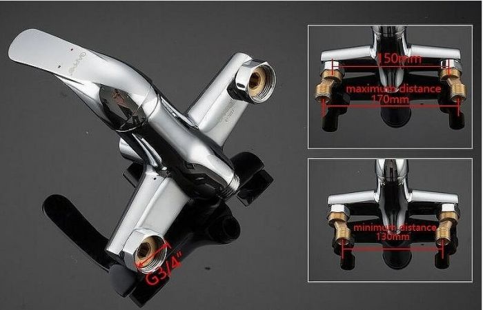 Смеситель для ванны Gappo G35 G2235 универсальный Хром