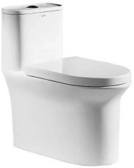 Унитаз моноблок Arrow AB1802H цвет Белый с бачком без сиденья
