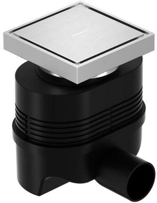 Душевой трап Allen Brau Priority 100x100 9.50023.BN с решеткой цвет Никель браш / под плитку