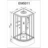 Душевая кабина Avacan 110 EM5011EL без гидромассажа