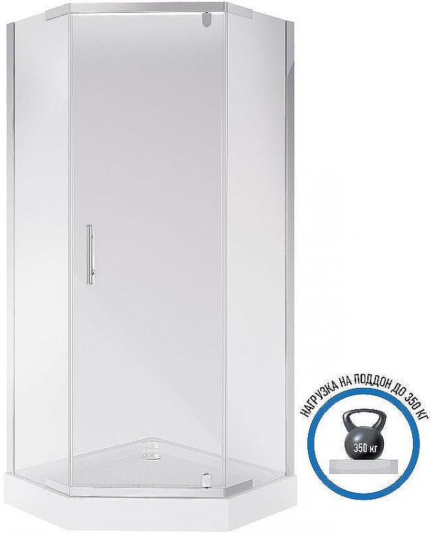 Душевой уголок Niagara Eco 100х100 NG-010-14D профиль Хром стекло прозрачное