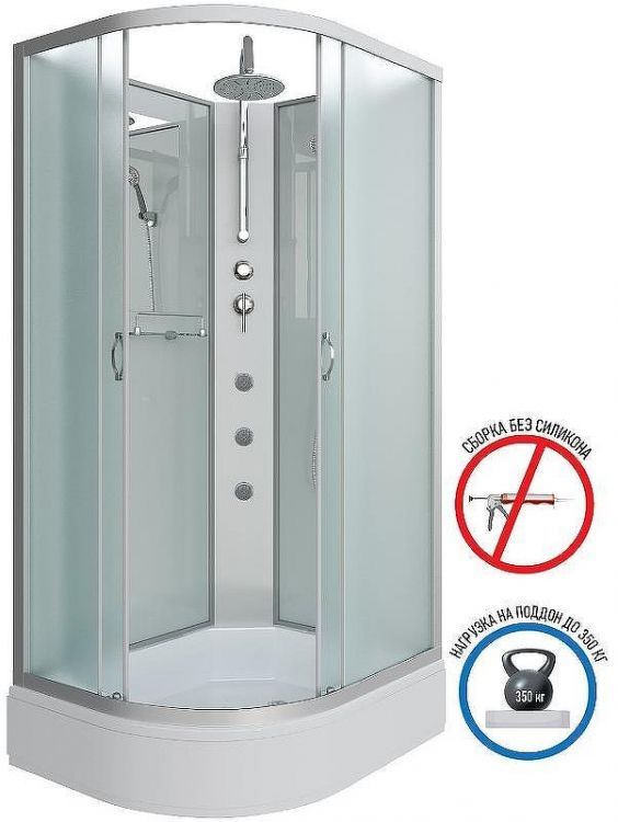 Душевая кабина Niagara Classic 120х90 R NG-33294-14RBKTG с гидромассажем