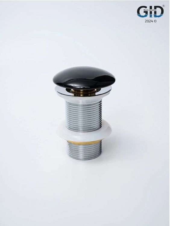 Донный клапан Gid Minucia Bl100 72201K Click-clack цвет Черный глянцевый Донный клапан Gid Minucia Bl100 72201K Click-clack цвет Черный глянцевый