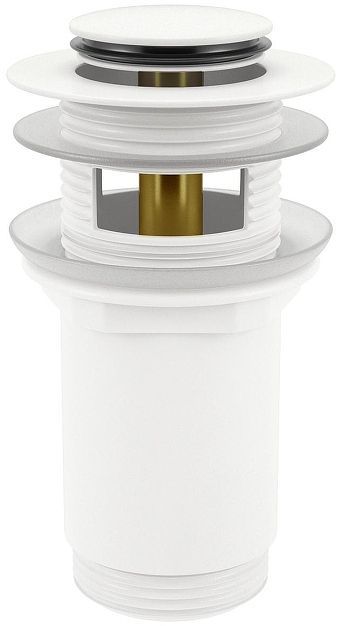 Донный клапан Wellsee Drainage System 182133000 click-clack цвет Белый матовый