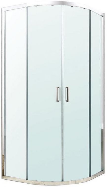 Душевой уголок Berges Solo R 80х80 061101 профиль Хром сильвер стекло прозрачное