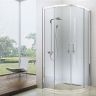 Душевой уголок Berges Solo R 80х80 061101 профиль Хром сильвер стекло прозрачное